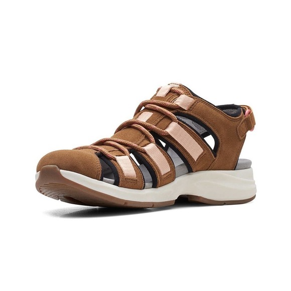 New Clarks Motion Tread Women's
Solan Sail Dark Tan Combi Sandals
Size 9 - Picture 2 of 7